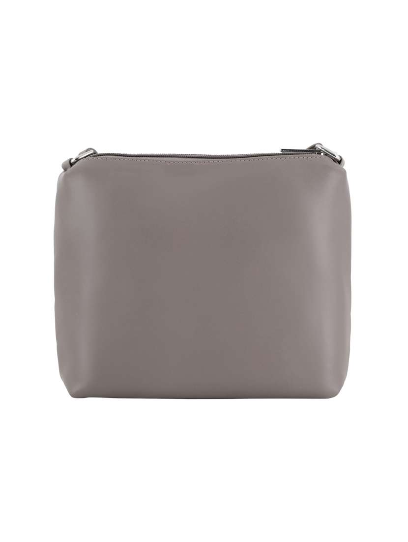 grey leatherette (pu) regular sling bag - 20004662 -  Standard Image - 1