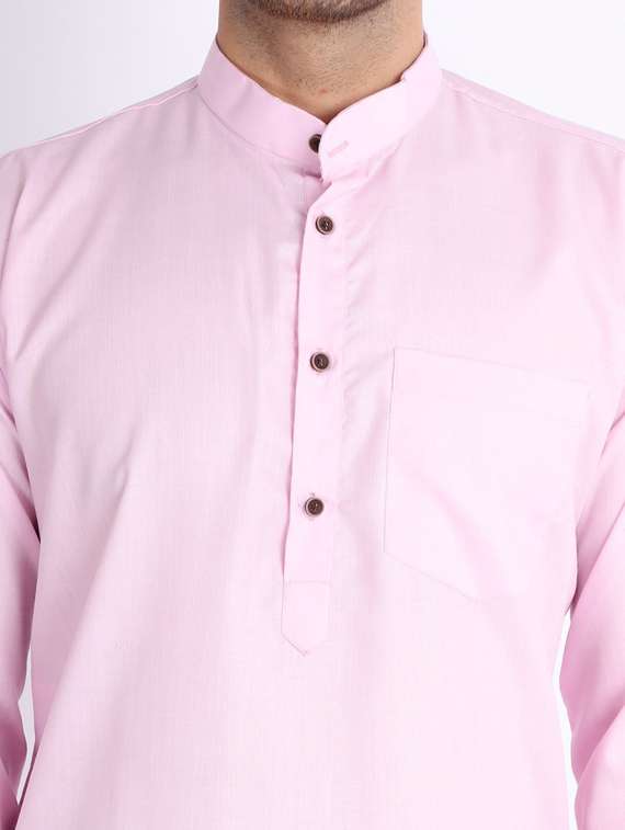 banhussain solid long kurta - 20005407 -  Standard Image - 4