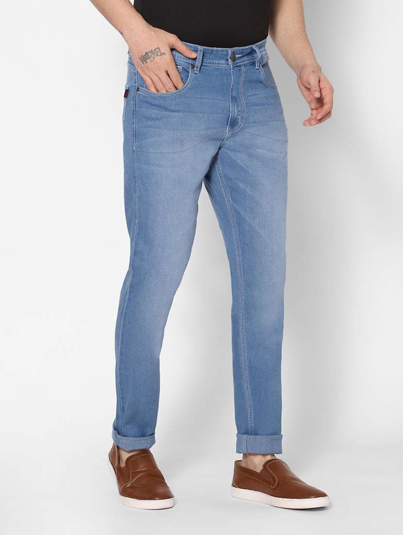 mens slim fit plain jeans - 20005530 -  Standard Image - 1