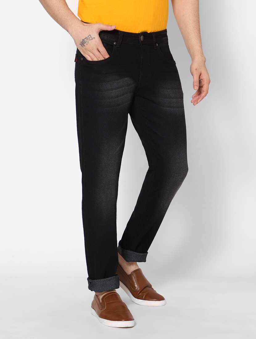 mens slim fit plain jeans - 20005532 - Standard Image - 1