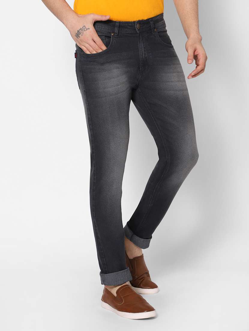 mens slim fit plain jeans - 20005533 -  Standard Image - 1