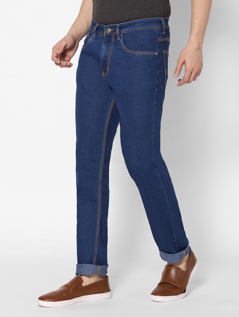 men solid mid rise jeans - 20005543 - Standard Image - 1