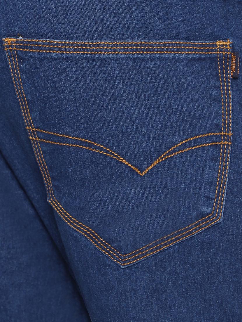 men solid mid rise jeans - 20005543 - Standard Image - 4