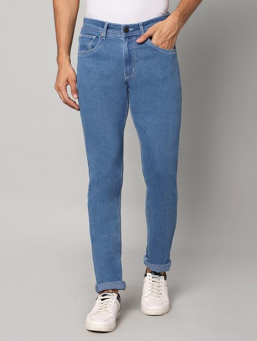 mens slim fit plain jeans - 20005546 -  Standard Image - 0
