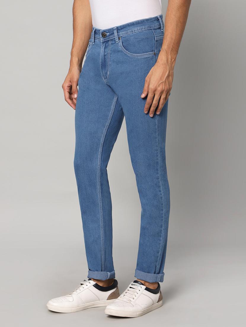 mens slim fit plain jeans - 20005546 -  Standard Image - 1