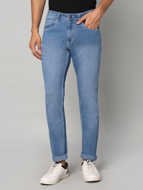 mens slim fit plain jeans - 20005547 - Standard Image - 0