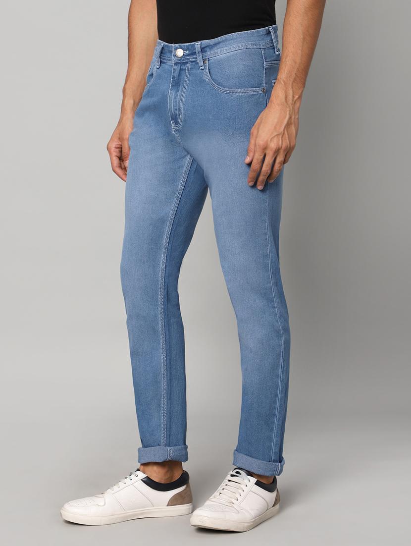 mens slim fit plain jeans - 20005547 - Standard Image - 1