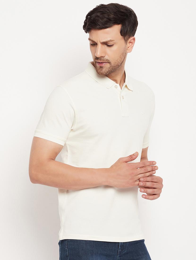 men solid short sleeve polo t-shirt - 20005765 - Zoom Image - 0