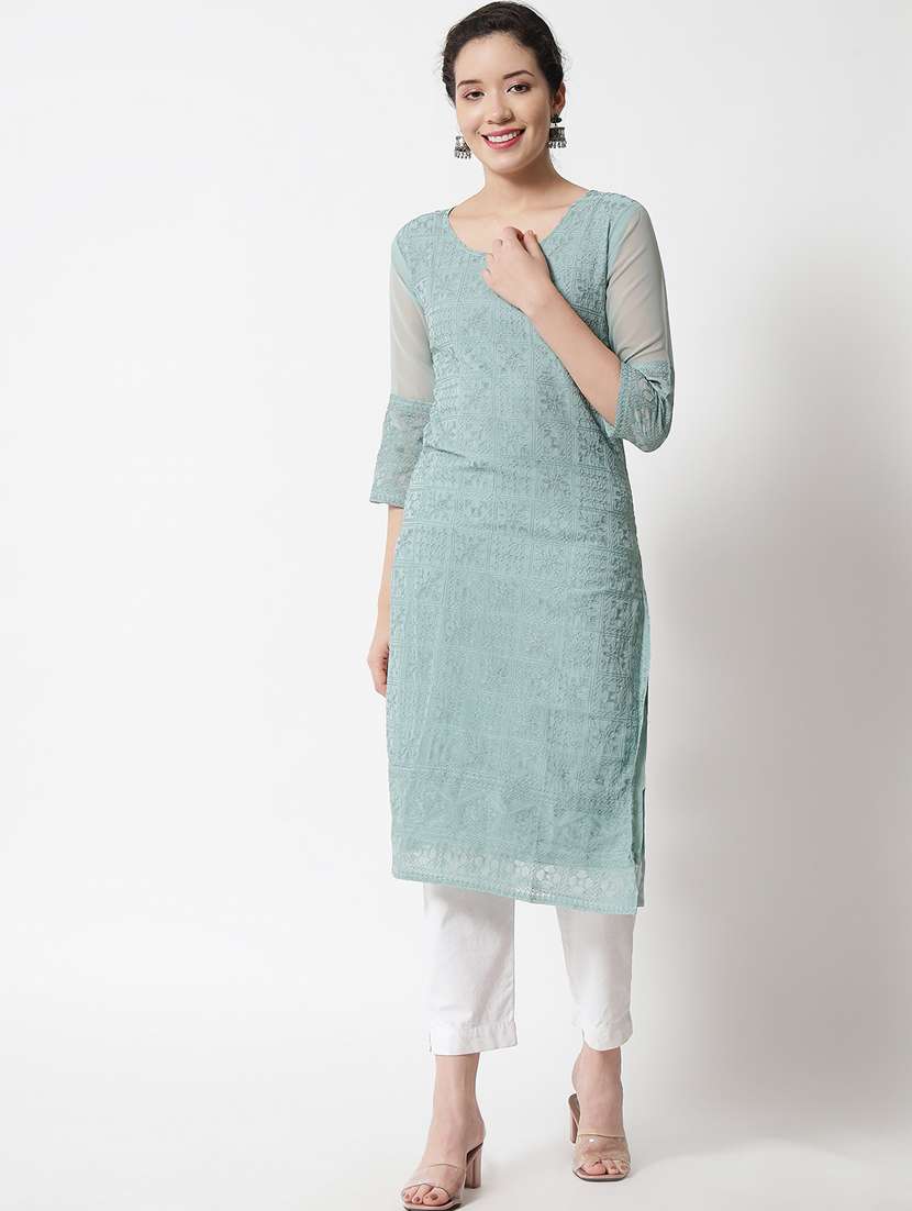 women's straight kurta - 20007099 -  Standard Image - 1