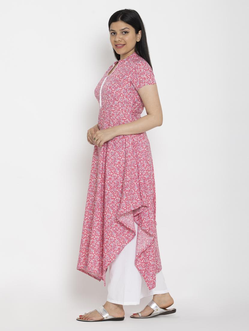 women's asymmetric kurta - 20007217 - Standard Image - 1