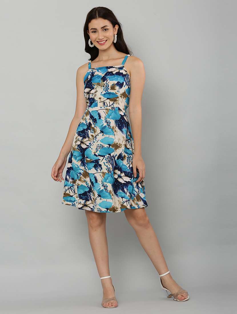 women's fit & flare floral dress