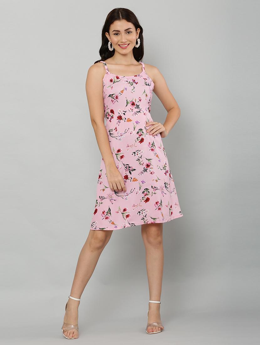 women's fit & flare floral dress - 20007226 - Standard Image - 4