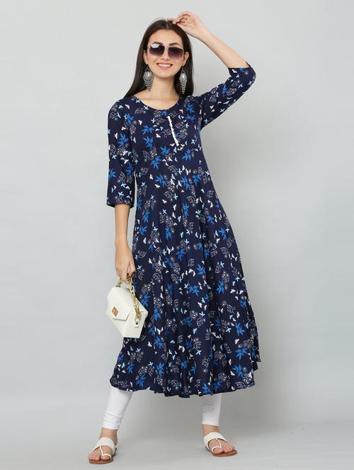 women's flared kurta - 20007244 -  Standard Image - 0