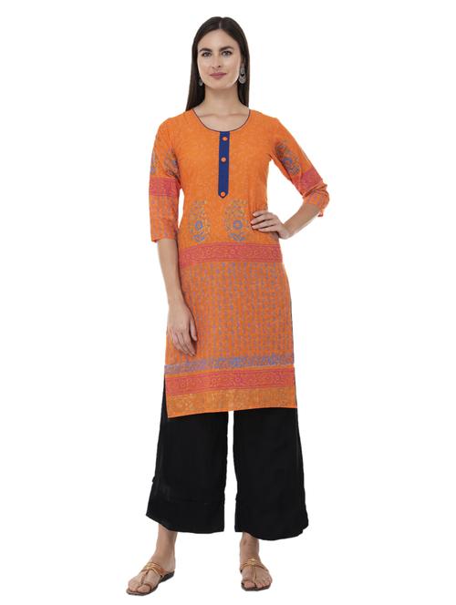 women's straight kurta - 20007257 - Standard Image - 0