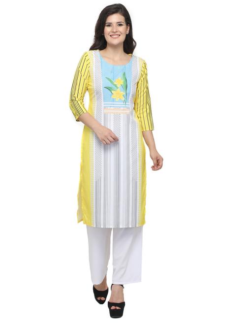 women's straight kurta - 20007278 - Standard Image - 0