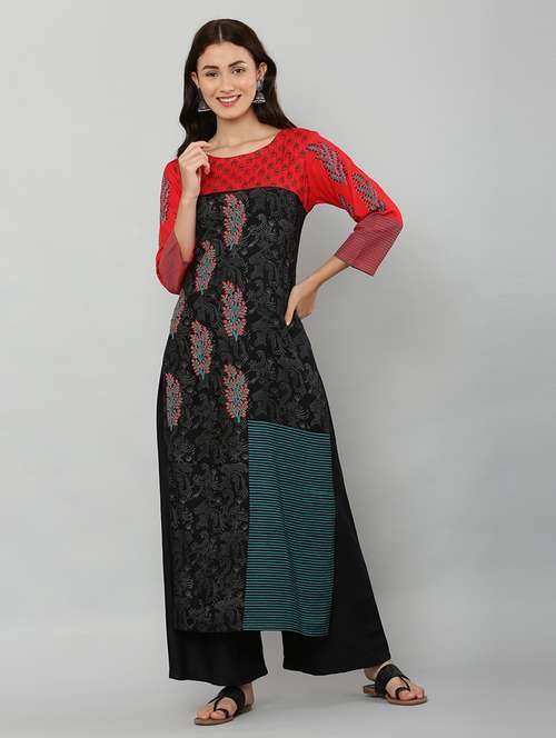 women's straight kurta - 20007306 - Standard Image - 0