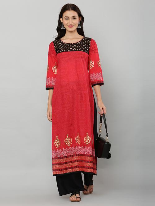 women's straight kurta - 20007309 -  Standard Image - 0