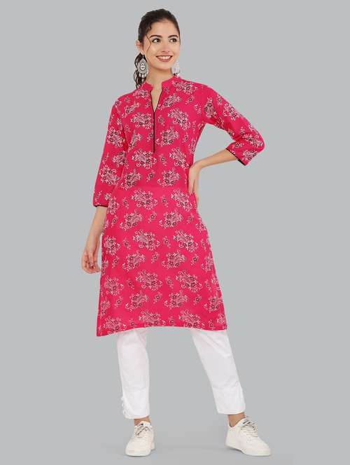women's straight kurta - 20007327 - Standard Image - 0