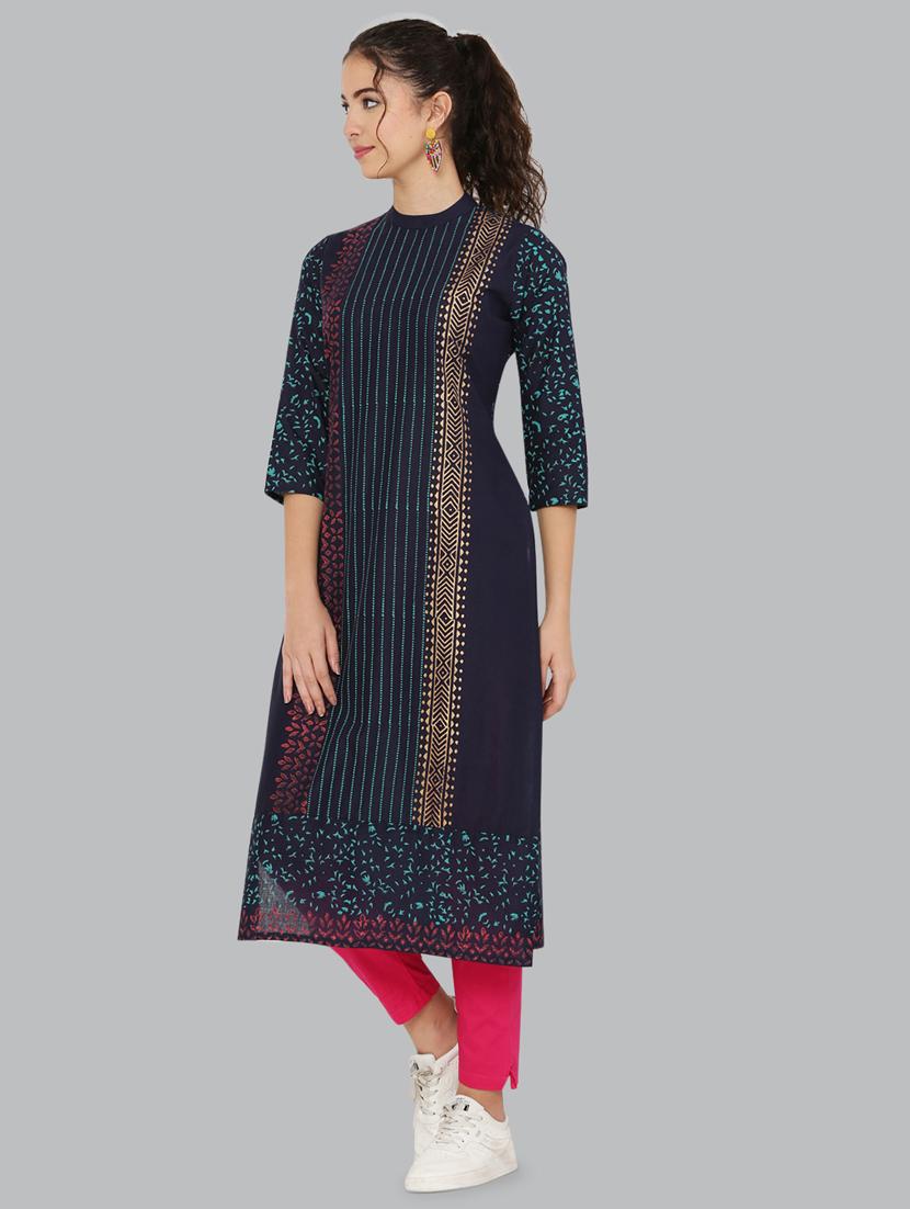 women's straight kurta - 20007330 - Standard Image - 1