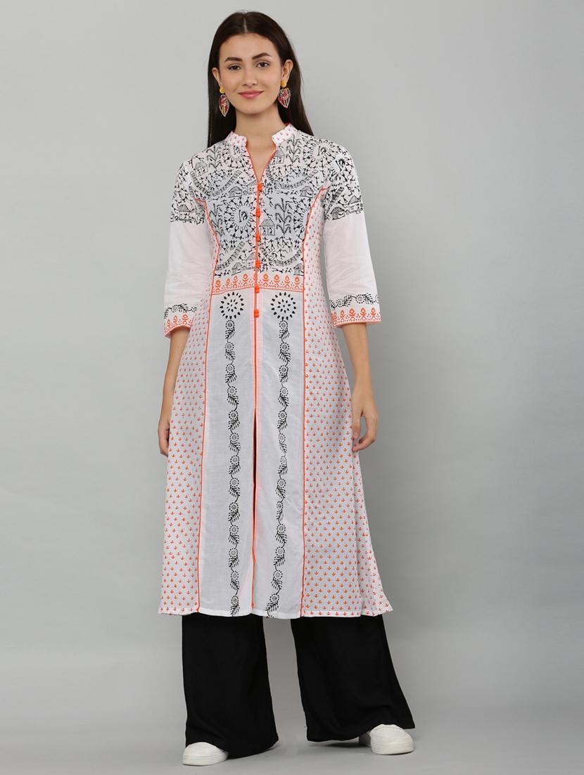 women's front slit kurta - 20007348 - Zoom Image - 0