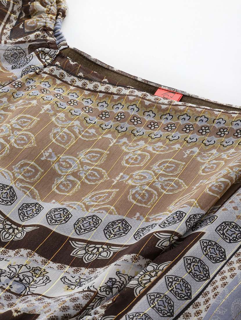 women's printed tiered dress - 20007549 - Standard Image - 4