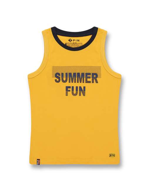 yellow  round neck printed t-shirt - 20007584 -  Standard Image - 0