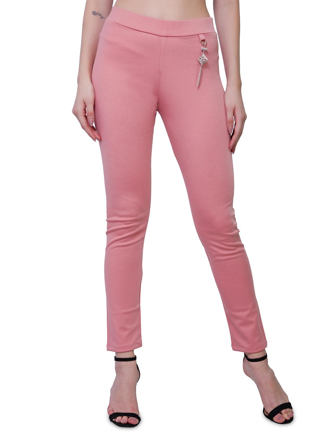 women solid spandex jegging - 20007617 - Zoom Image - 0