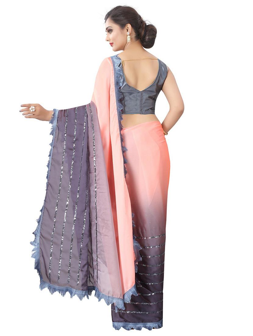 pink embroidered saree - 20008042 -  Standard Image - 1