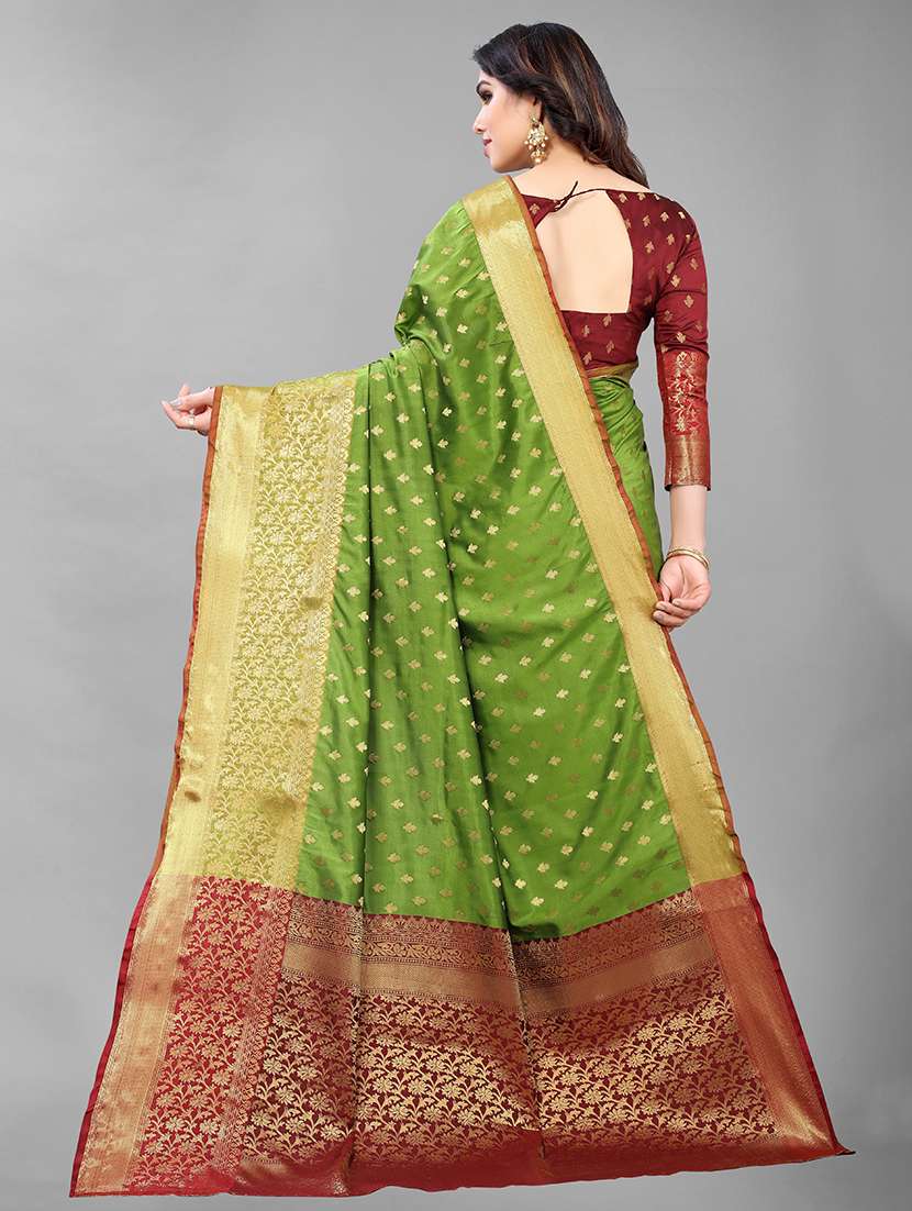 light green art silk kanjivaram saree - 20008063 -  Standard Image - 1