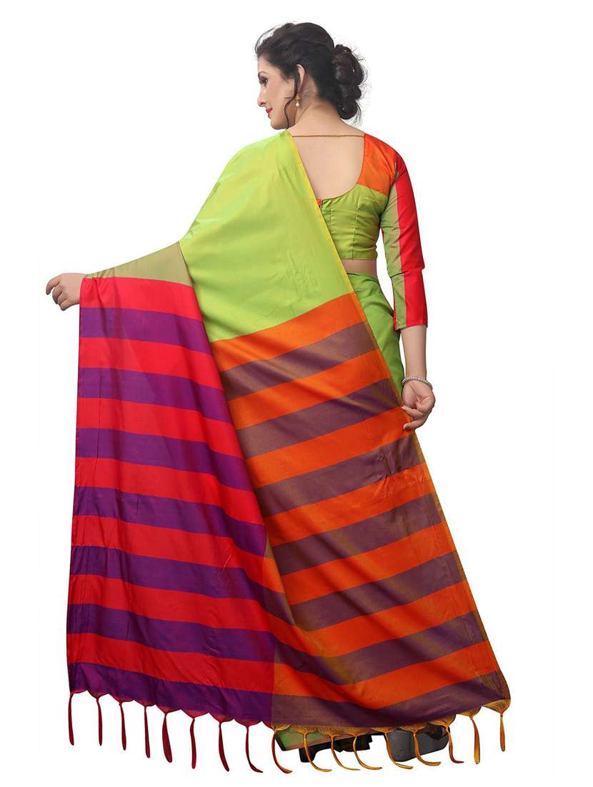light green tussar silk mysore saree - 20008066 - Standard Image - 1