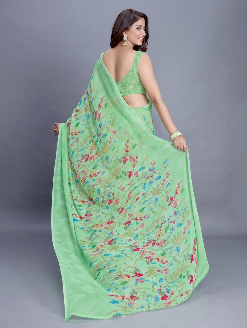 floral printed saree - 20008180 -  Standard Image - 1