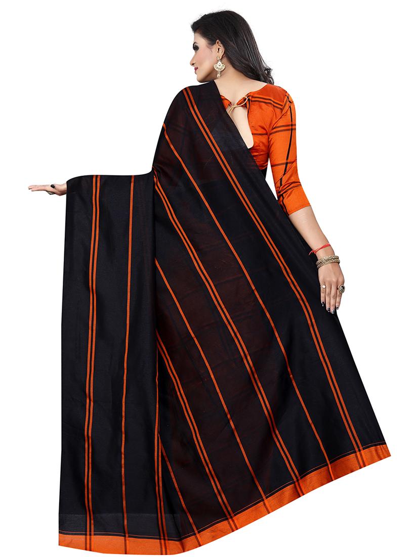 multi colored cotton silk saree with blouse - 20008360 - Standard Image - 1
