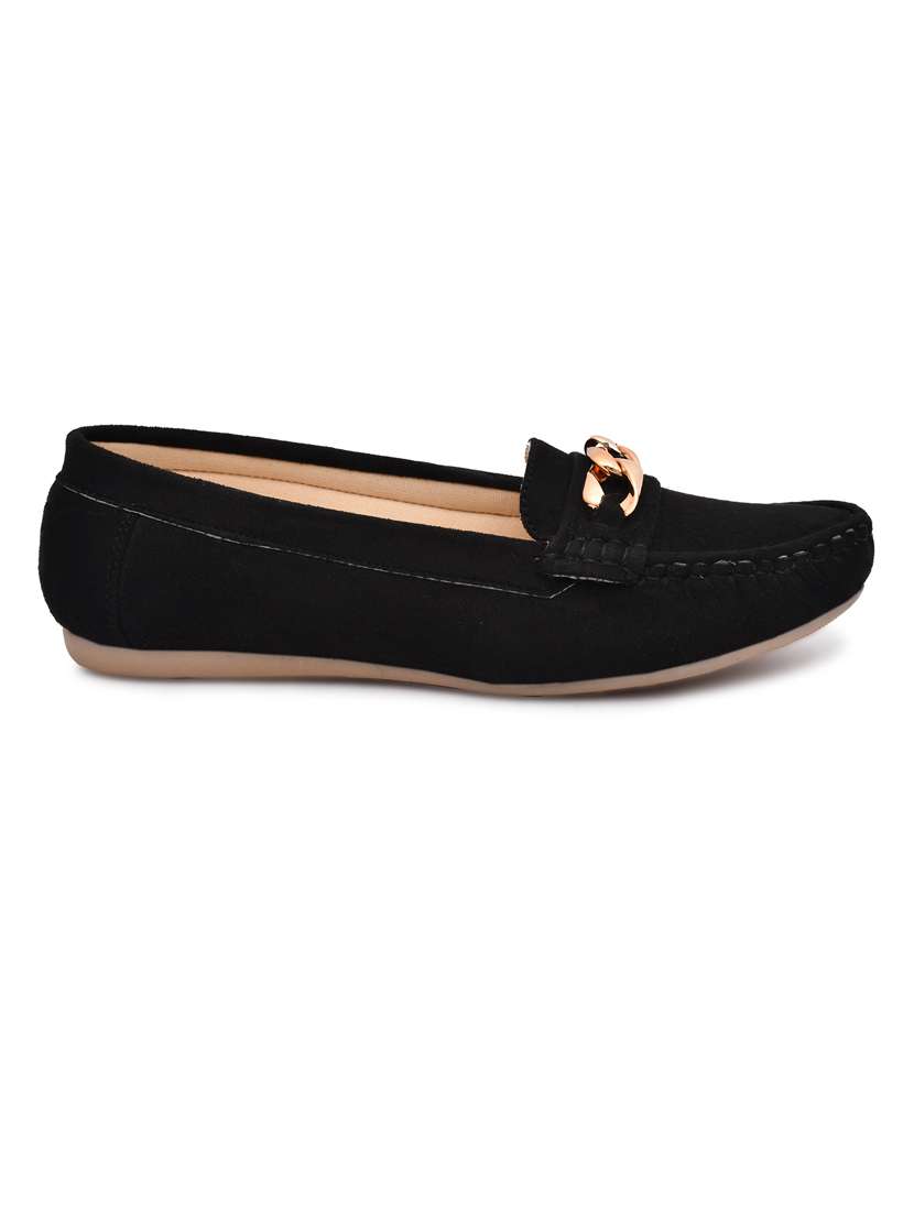 black slip on loafer - 20008627 -  Standard Image - 1