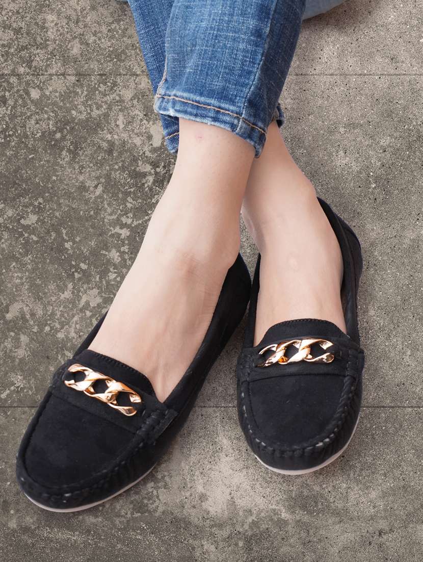 black slip on loafer - 20008627 -  Standard Image - 4
