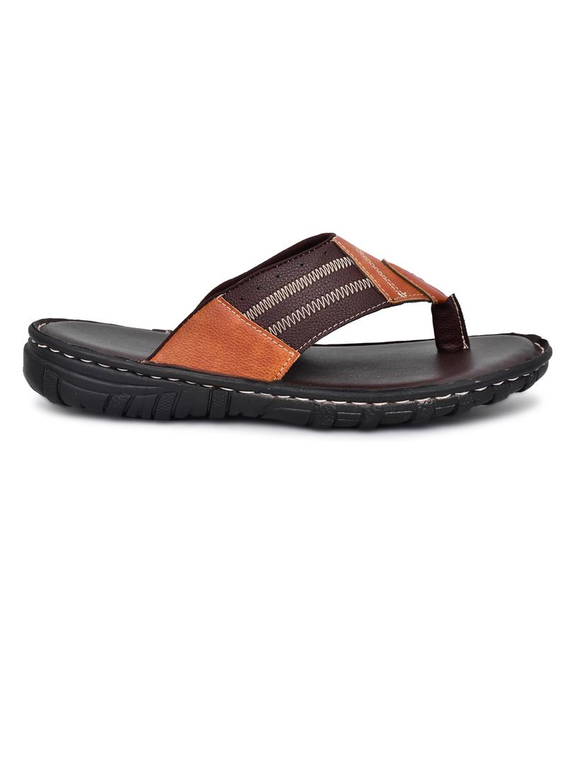 tan pu toe separator slippers - 20008746 - Standard Image - 1