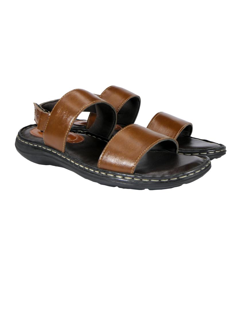 tan synthetic slip on sandals - 20008785 - Standard Image - 1