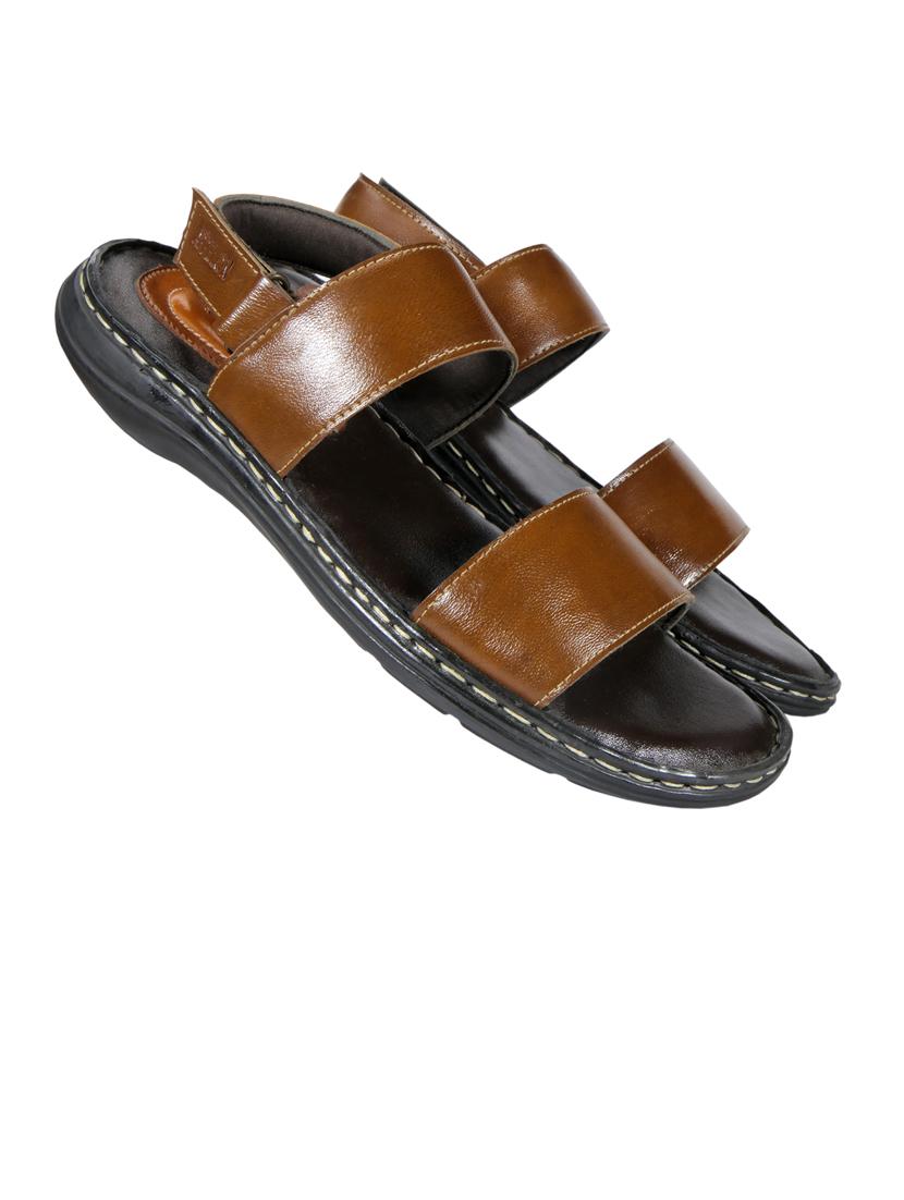tan synthetic slip on sandals - 20008785 - Standard Image - 4