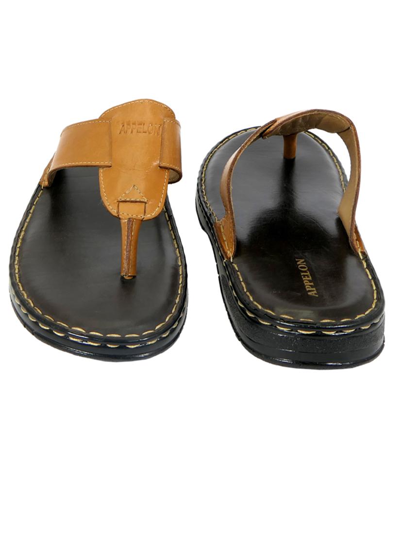 tan pu toe separator slippers - 20008789 - Standard Image - 4