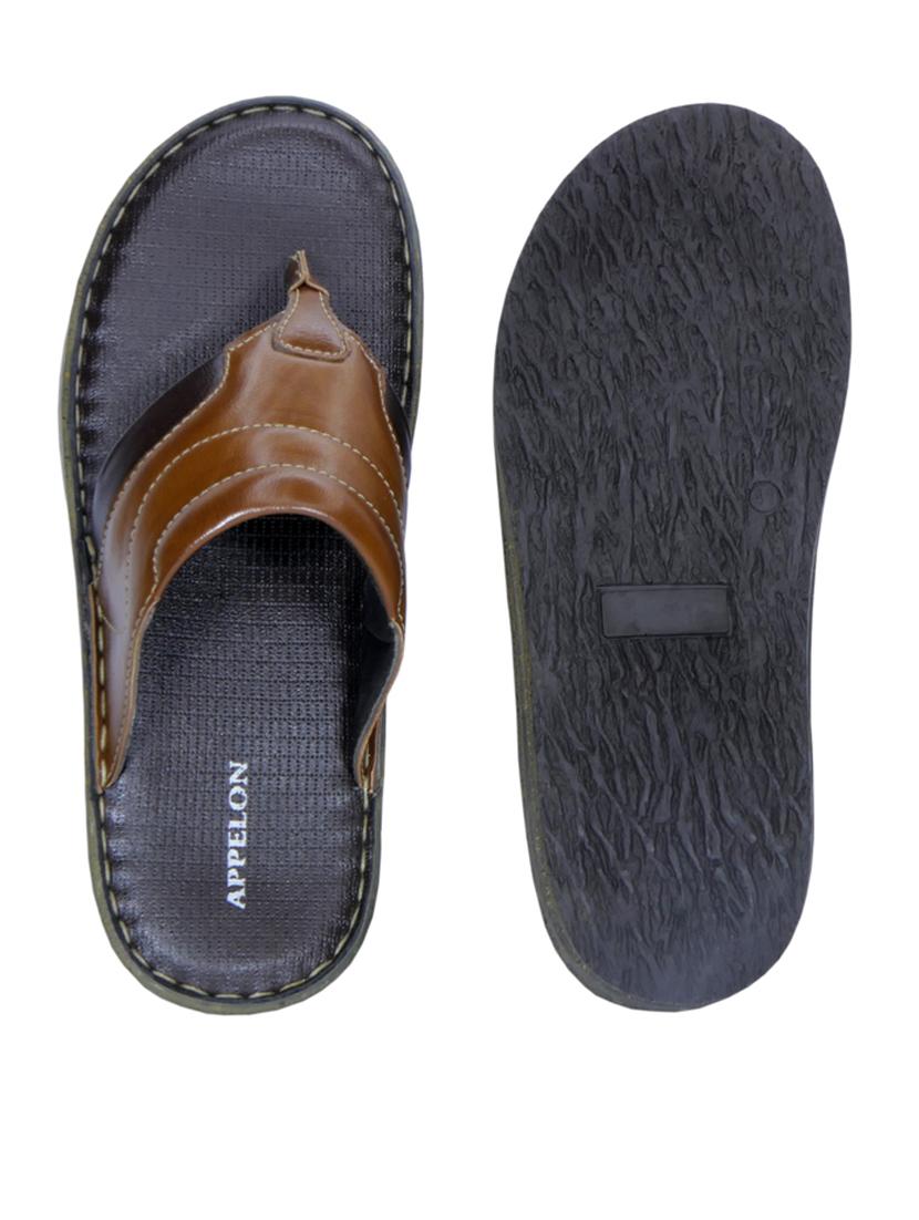 tan pu toe separator slippers - 20008791 - Standard Image - 4