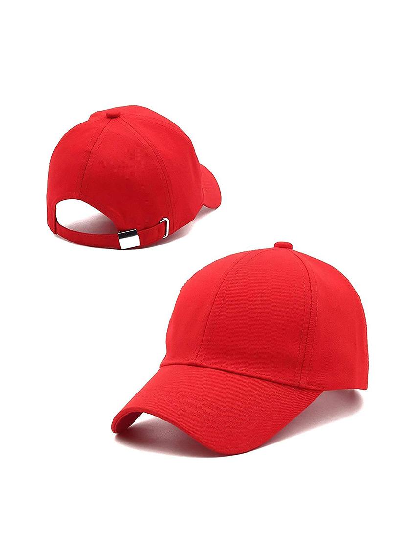 red cotton cap - 20009781 - Standard Image - 1