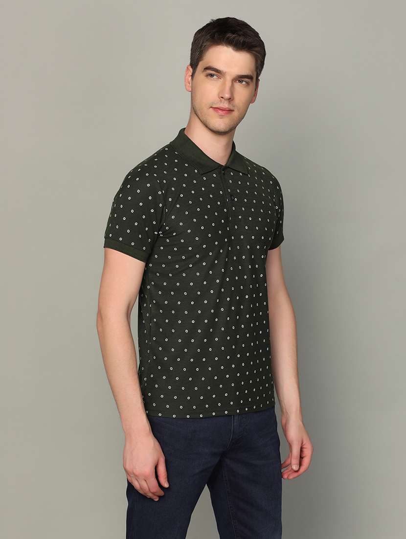 mens printed polo t-shirt - 20010050 -  Standard Image - 1