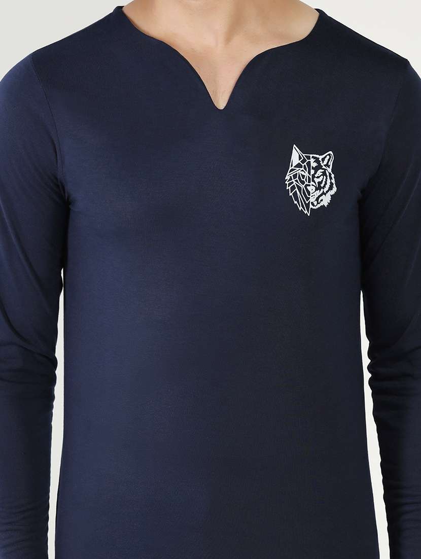 v-neck solid regular t-shirt - 20010126 -  Standard Image - 4