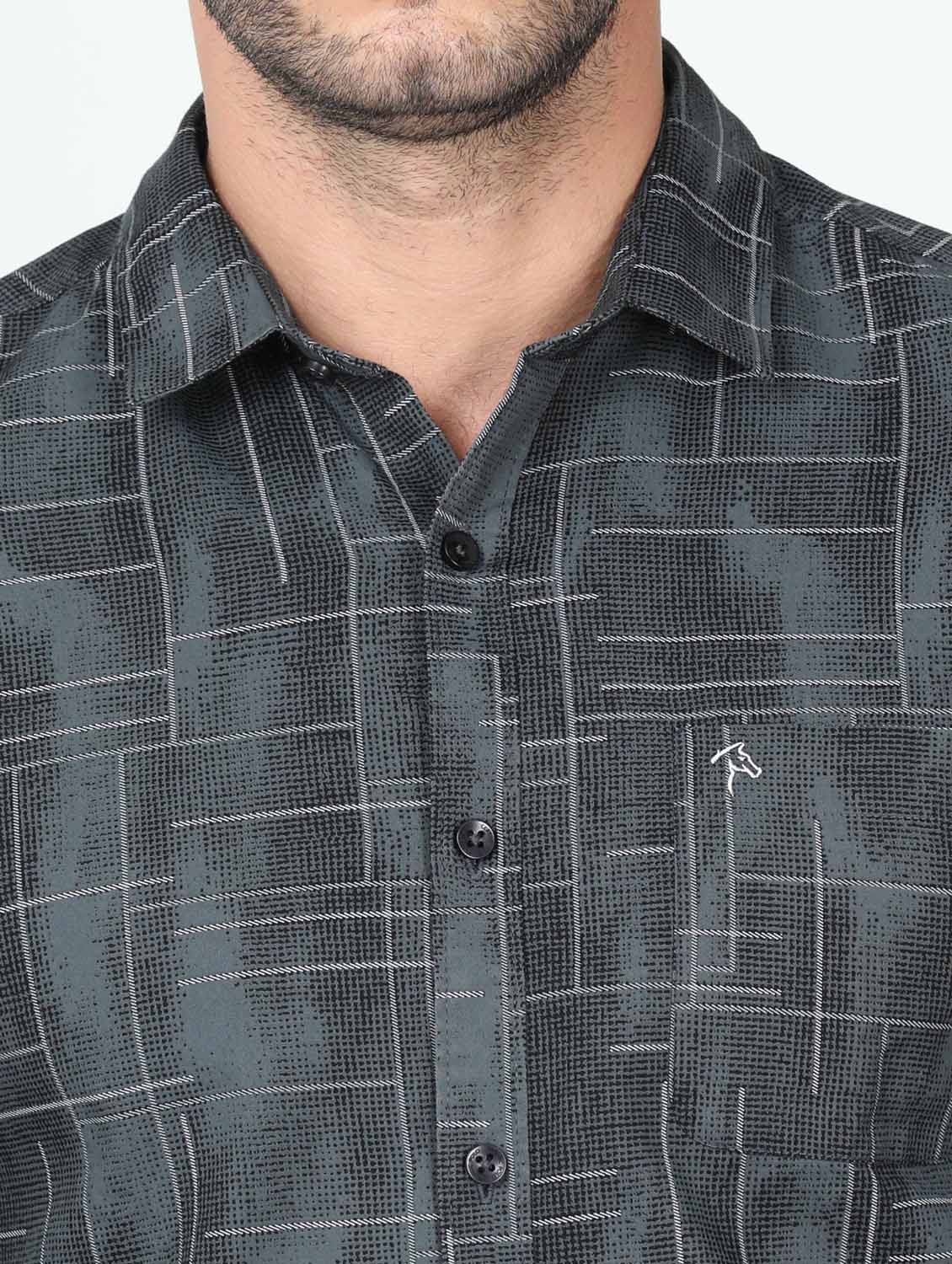 mens printed casual shirt - 20010517 - Standard Image - 4