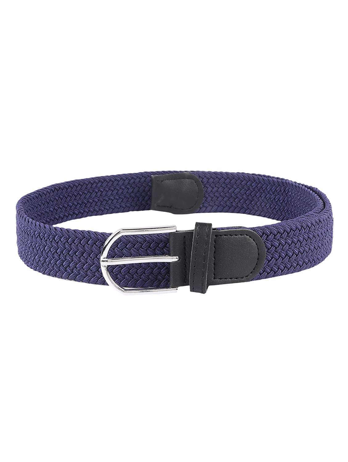 blue leather belt