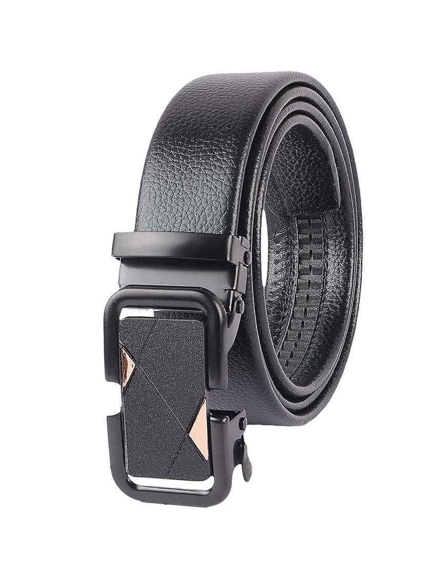 black leather belt