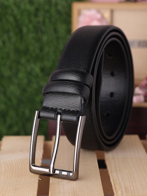 black leather belt - 20011416 -  Standard Image - 0