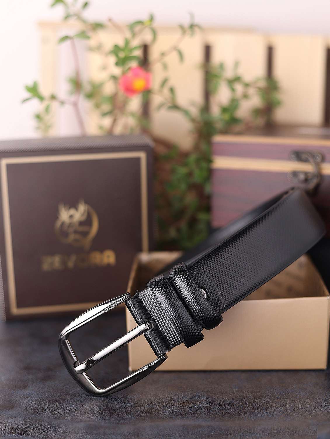 black leather belt - 20011422 -  Standard Image - 1