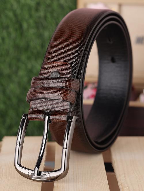 brown leather belt - 20011424 - Standard Image - 0