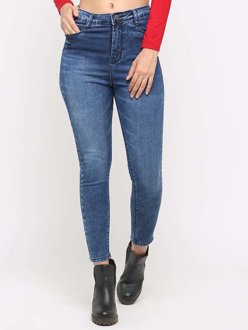 women's plain slim fit jeans