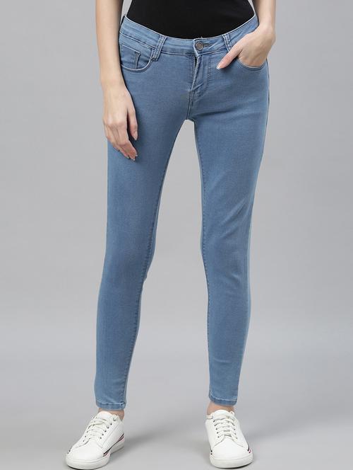 women's plain slim fit jeans - 20011580 - Standard Image - 0
